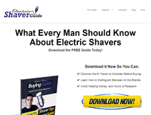 Tablet Screenshot of electric-shaver-guide.com